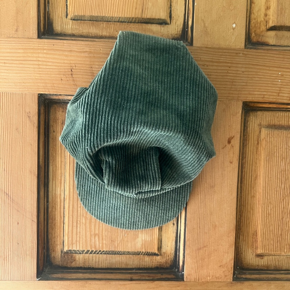 Green Corduroy Cap